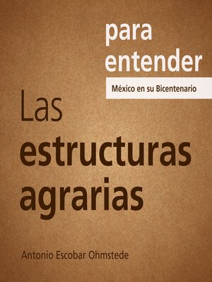 cover image of Las estructuras Agrarias